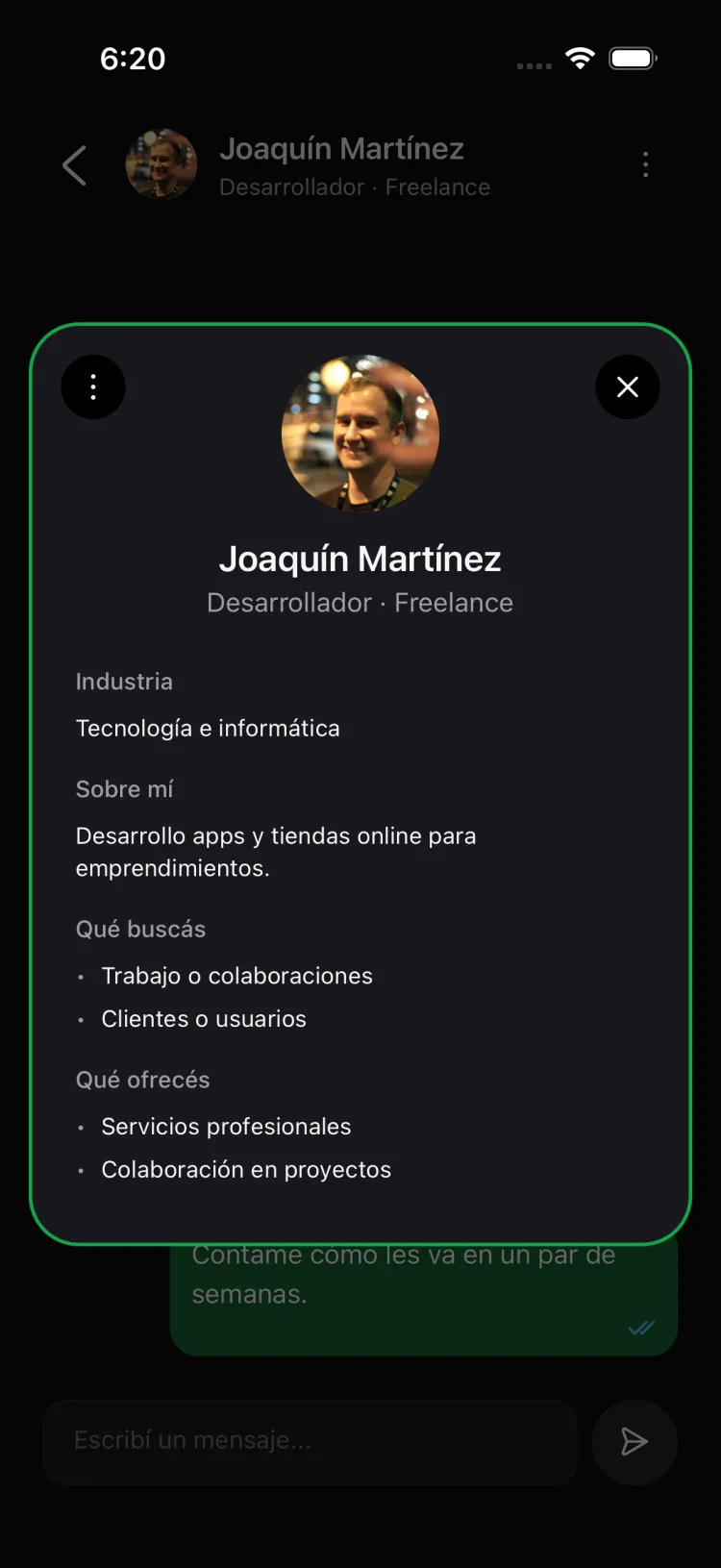 Qué busca y qué ofrece cada uno